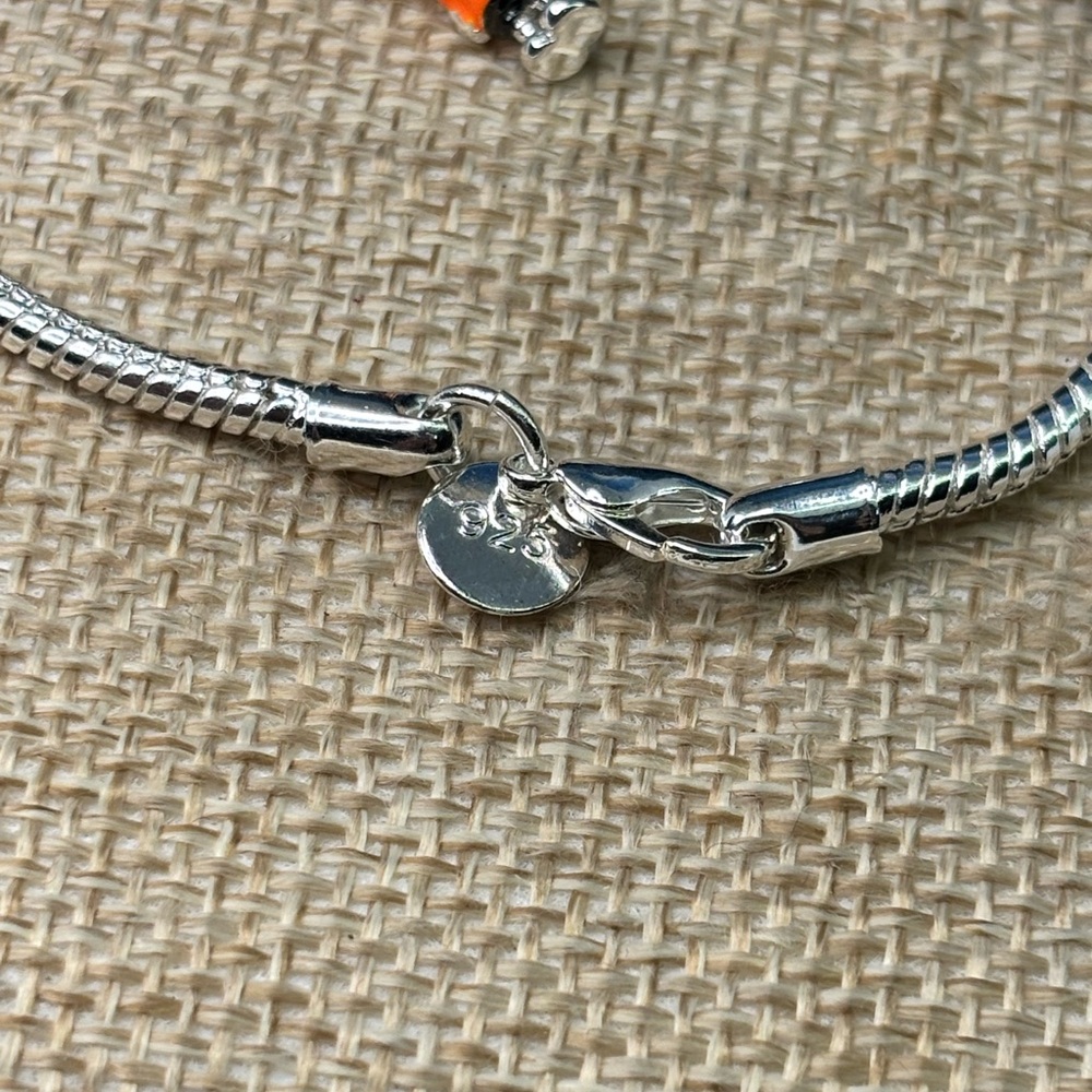 Colorful Cartoon Character Charms Bracelet sterling silver Charlie Brown PEANUTS - Picture 5 of 16